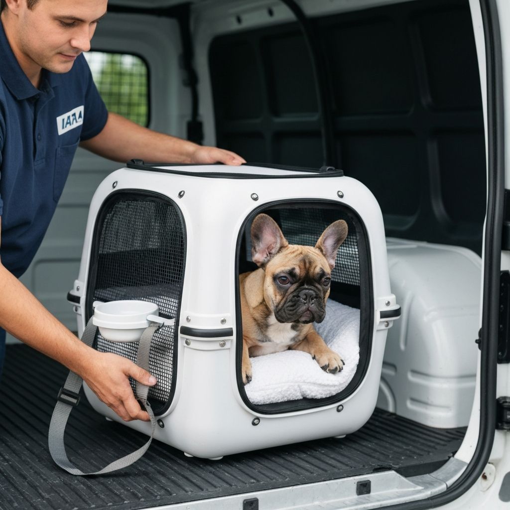 Transporte seguro de cachorros